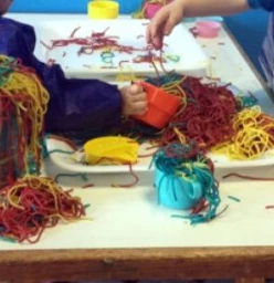 Fun exploring in colour and textures