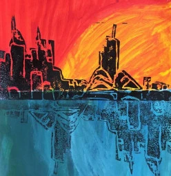 City Scape at Sunset - 5-8 Aged Class
