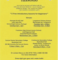 Marshall Arts Taekwondo Frankston 1