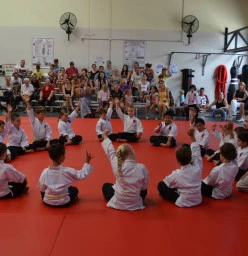 Kids waiting to start class
