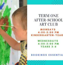 Term One After School Art Clubs