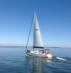 Capricio sailing Moreton Bay