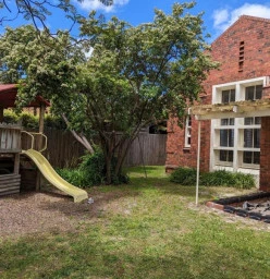 Fabulous outdoor play area with tree cover