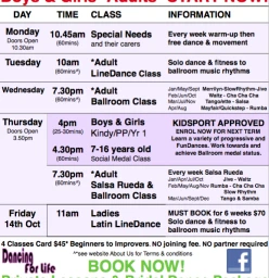 Timetable changes check web and Facebook for updated versions
