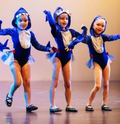 Our tinies jazz class in Baby Shark for our 2021 concert