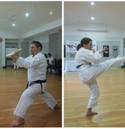 Board Break - Axe Kick.