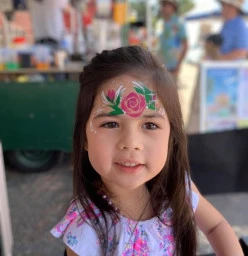 Water Lily Face Painting Noosa 1