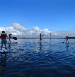 Stand Up Paddle boarding at Bongaree, Bribie Island