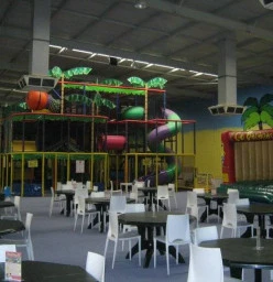 Main play frame and Bouncy castle suitable for 5+ years