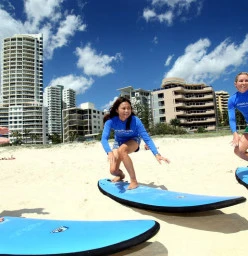 Surfing Super Smooth Waves - Surfers Paradise and Straddie 