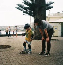 Skateboarding Lesson On Manly Beach