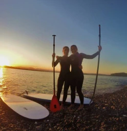Stand up paddle board lessons with Surf the Bay Surf School