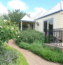 Beautiful gardens at entry