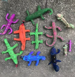 Lizard Sculptures - After SChool Art Club