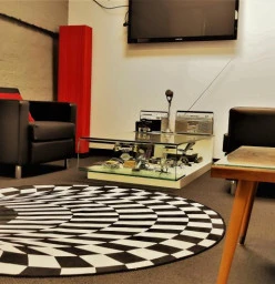 Recording studio foyer