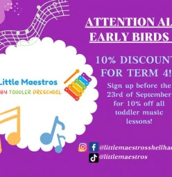 Special Offer! 10% discount for term 4, 2022.
