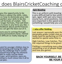 BlairsCricketCoaching Quakers Hill 1