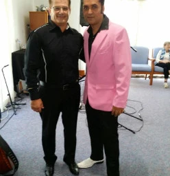 Steve Turner Vocal Coach with Stuey V as Elvis student