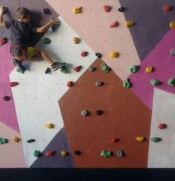 Our traverse wall allows climbers to focus on their technique off rope