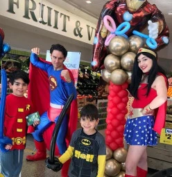 Superheroes Inc. Kids Party Entertainment Sydney - Superman & Wonder Woman