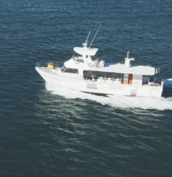 Crusader 1 on the ocean