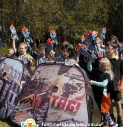 Non-stop action, awesome nerf war party, and stress-free fun. Funtime Kids Parties tick all the boxes.