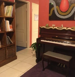 My piano lesson room