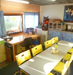 The middle level of the studio