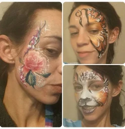 Little birds face painting Moe 1
