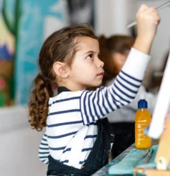 Child painting