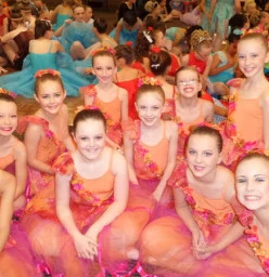 Back stage waiting to perform in the annual concert