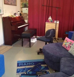 Inside the studio