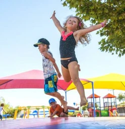 Fun on the Jumping pillow