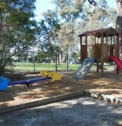 Our lovely shady playground area