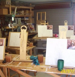 Workshop set up for 6 students