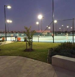 Hume Tennis at Night