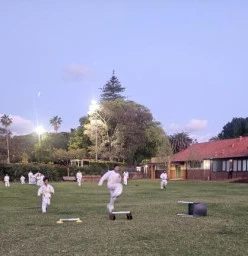 outdoor training - running jumping kicks