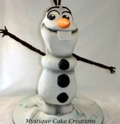 Olaf the Snowman Cake
