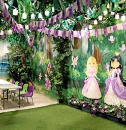 Princess parties in our forest room