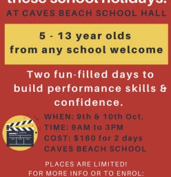 Holiday Workshops - The Performance Arena Caves Beach 1