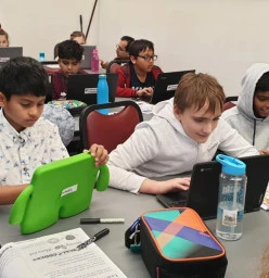 Young coders at work