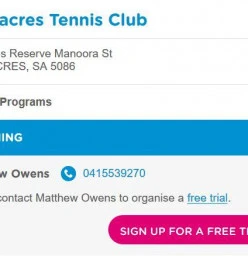FREE trial lesson Greenacres Tennis Coaches &amp; Instructors