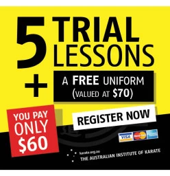 5 Trial Lessons $60 + A FREE Uniform Peakhurst Karate Classes &amp; Lessons