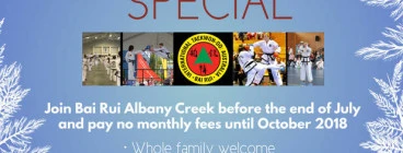 No Monthly Fees Until October 2018!!! Albany Creek Taekwondo Classes &amp; Lessons