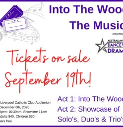 Into The Woods Musical Moorebank Ballet Dancing Classes &amp; Lessons