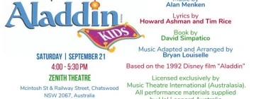 Aladdin and The Jungle Book KIDS Productions Chatswood Performing Arts Workshops