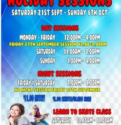 School Holiday Session Times Bayswater Roller Skating Rinks