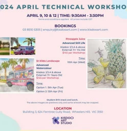 2024 April Technical Learning Workshop Glen Waverley Art Classes &amp; Lessons