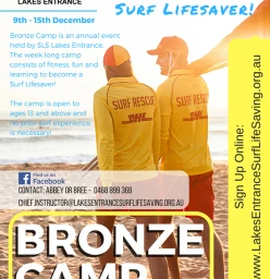 Bronze Camp 2018 Lakes Entrance Surf Life Saving Clubs