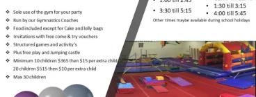 Gymnastics Birthday Parties Lilydale Gymnastics Centres